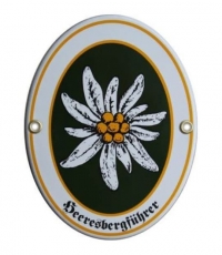 Emailleschild - Heeresbergführer