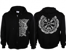 Kapuzenjacke - Aryan Warrior - Vegvisir - Motiv 2