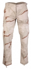 US BDU FELDHOSE R/S ′SLIM FIT′ - 3-COL.DESERT