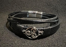 Armband - Triskel mit Edelstahl Klick Verschluss - 23cm