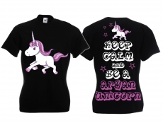 Frauen T-Shirt - Aryan Unicorn - Motiv2 - schwarz